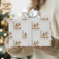 Girls rocking horse 1st Christmas wrapping paper