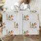Girls rocking horse 1st Christmas wrapping paper