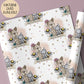 Kids cat and dog birthday wrapping paper