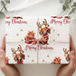 Kids dachshund Christmas wrapping paper