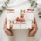 Kids golden retriever Christmas wrapping paper