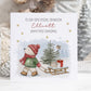 Polar Bear Sledge Baby's First Christmas Card for Baby Boy – Cotton and Twigg