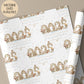 Kids woodland animal 1st Christmas wrapping paper