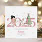 Pink Ballerina & Christmas Tree Christmas Card for Girls – photo 3