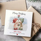 Kissing Couple Christmas Card for a Special Couple – photo 3