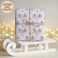 Girls pink ballerina 1st Christmas wrapping paper