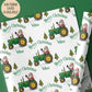 Kids tractor Christmas wrapping paper