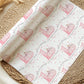 Girls pink pumpkin 1st birthday wrapping paper