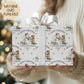 Boys illustrated Christmas wrapping paper