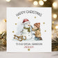 Snowman & Sledge Christmas Card for Boys – Cotton and Twigg