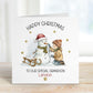 Snowman & Sledge Christmas Card for Boys – photo 3