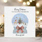 Snow Globe Christmas Card for Neighbours or Friends – Cotton and Twigg
