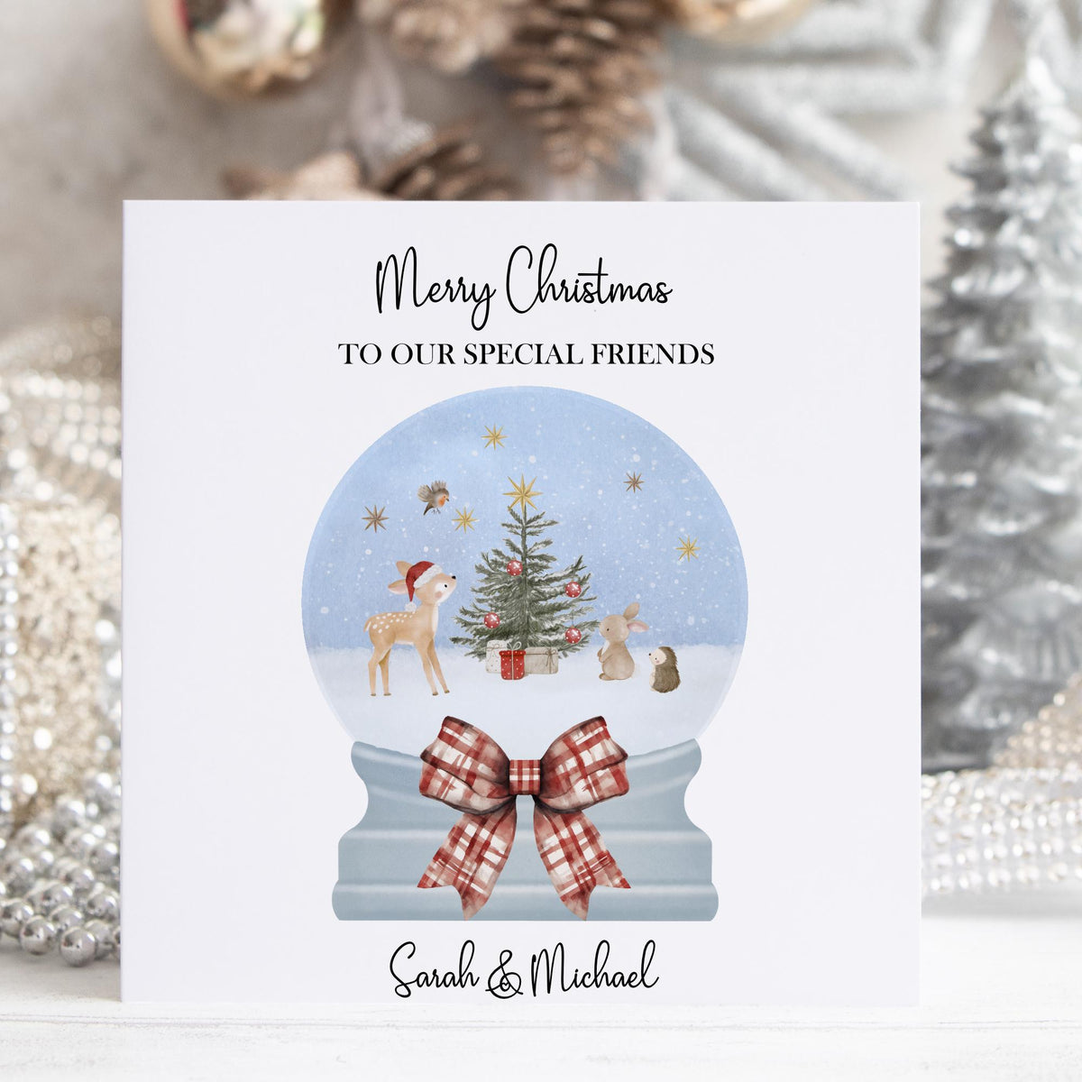 Snow Globe Christmas Card for Neighbours or Friends – photo 3