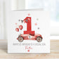 Red Racing Car Birthday Card for Boys or Girls – 1st, 2nd, 3rd – Cotton and Twigg