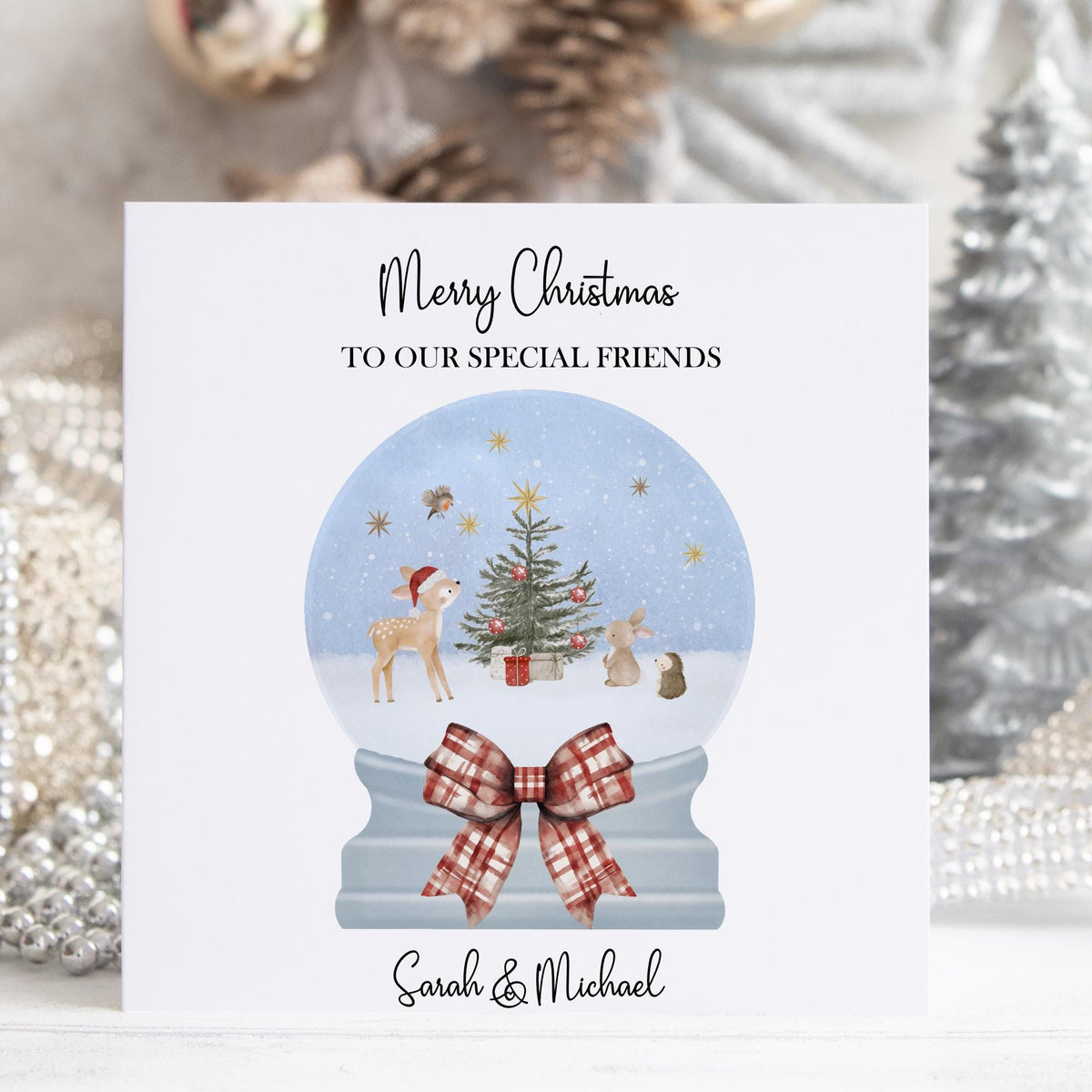Snow Globe Christmas Card for Neighbours or Friends – photo 2