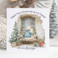 Bunny Window First Christmas as My Daddy Card – Cotton and Twigg