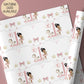 Girls ballerina birthday wrapping paper