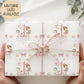 Girls ballerina birthday wrapping paper