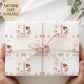 Girls ballerina birthday wrapping paper