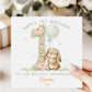 Floral Bunny Number 2 Second Birthday Card for Girls – photo 4
