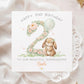 Floral Bunny Number 1 First Birthday Card for Girls – photo 3