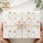 Girls bunny Easter wrapping paper