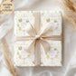 Girls bunny Easter wrapping paper