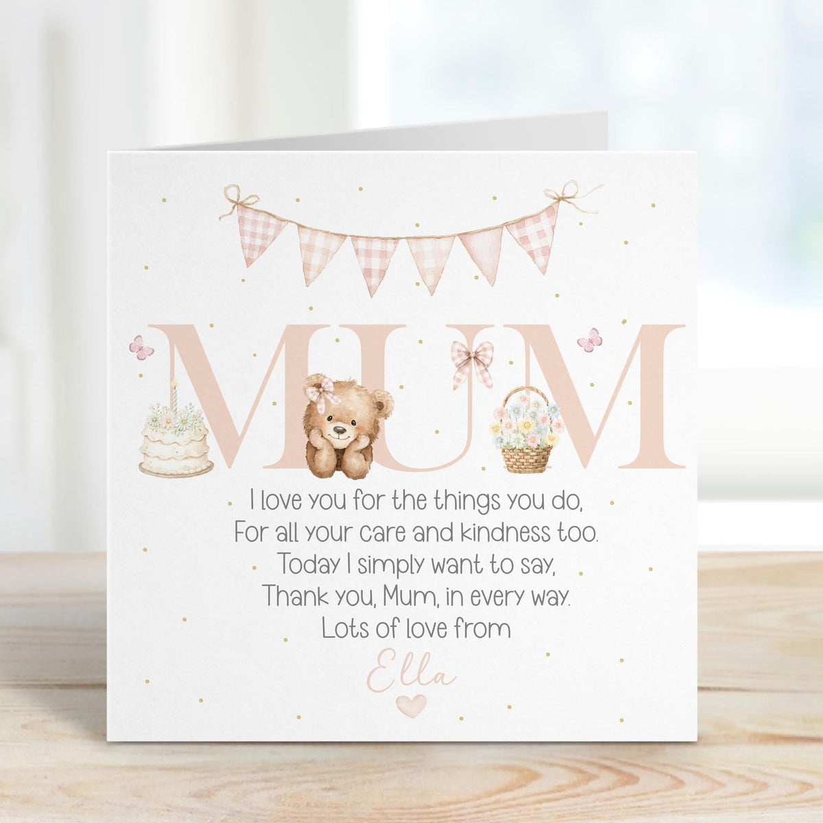 MUM Teddy Mother's Day Card – photo 2
