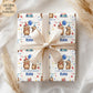 Kids capybara birthday wrapping paper