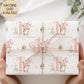 Girls capybara 1st birthday wrapping paper