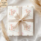 Girls capybara 1st birthday wrapping paper