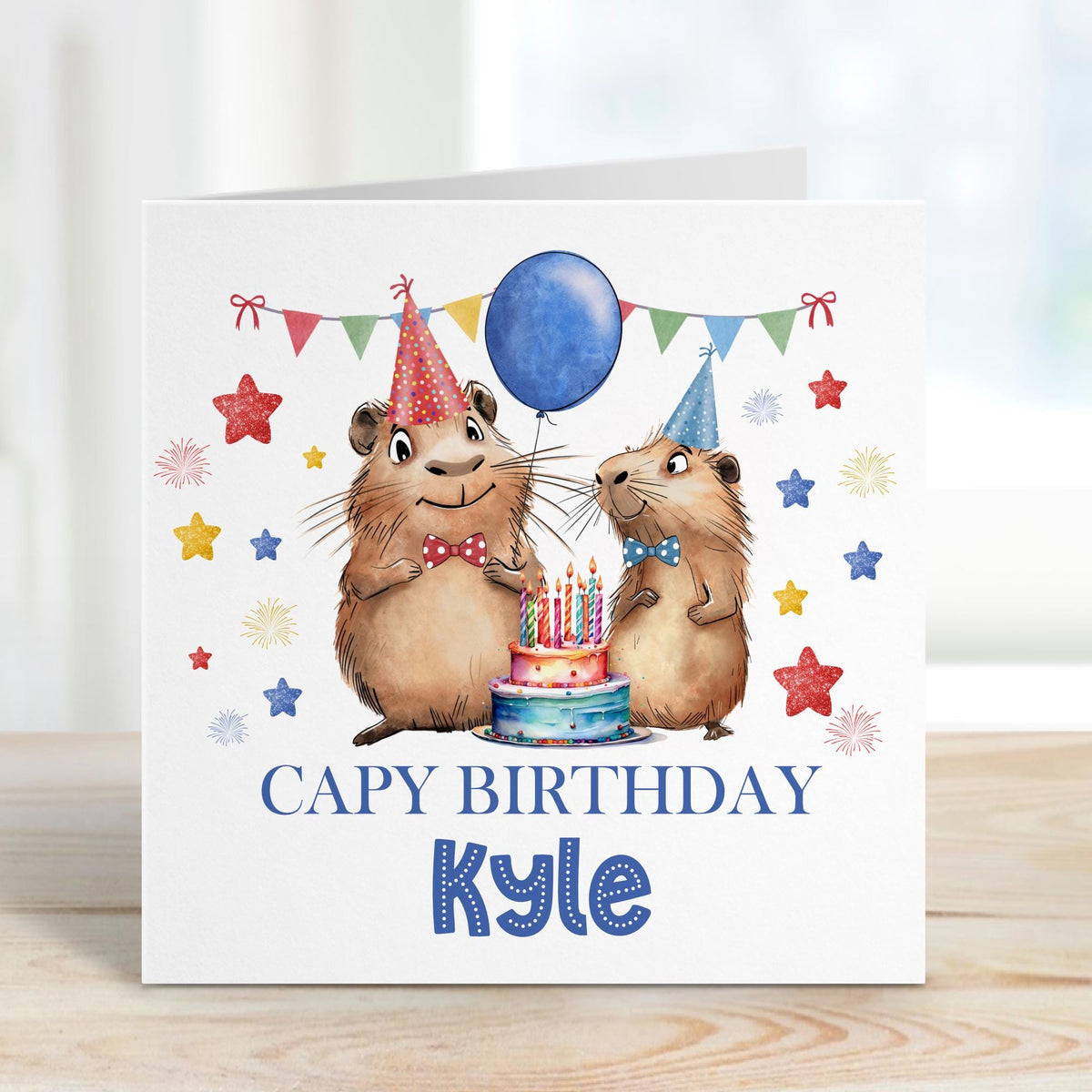 Capybara Capy Birthday Card – Cotton and Twigg