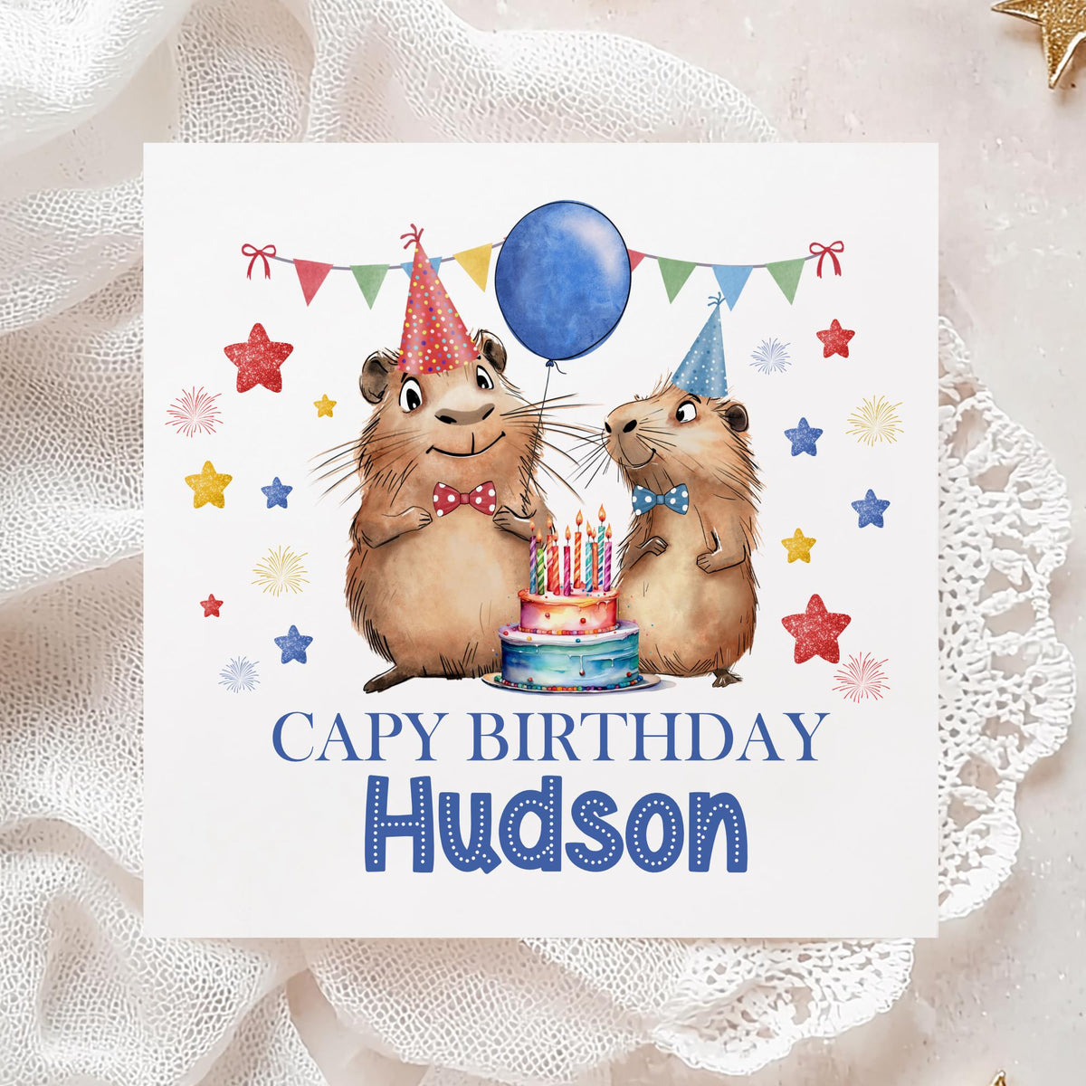 Capybara Capy Birthday Card – photo 2