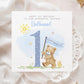 Blue Teddy & Banner 1st Birthday Card for Boys – photo 2