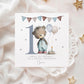 Teddy & Balloons Number 1 First Birthday Card for Boys – Cotton and Twigg