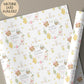 Girls bunny Easter wrapping paper