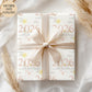 Girls illustrated first Easter wrapping paper