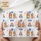 Kids capybara birthday wrapping paper