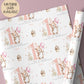 Girls capybara 1st birthday wrapping paper