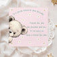 Peeking Teddy Best Friend Birthday Card – Pink – photo 2