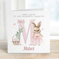 Ballerina Bunny Initial Easter Card for Girls – photo 2