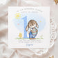 Blue Bunny Baby's First Easter Card 2026 for Baby Boy – Cotton and Twigg