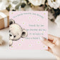 Peeking Teddy Best Friend Birthday Card – Pink – photo 3