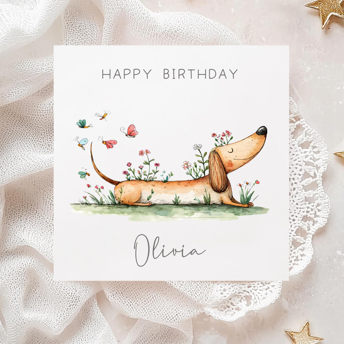 Dachshund Sausage Dog Birthday Card – photo 3