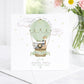 Safari Hot Air Balloon New Baby Card – Welcome to the World – photo 2