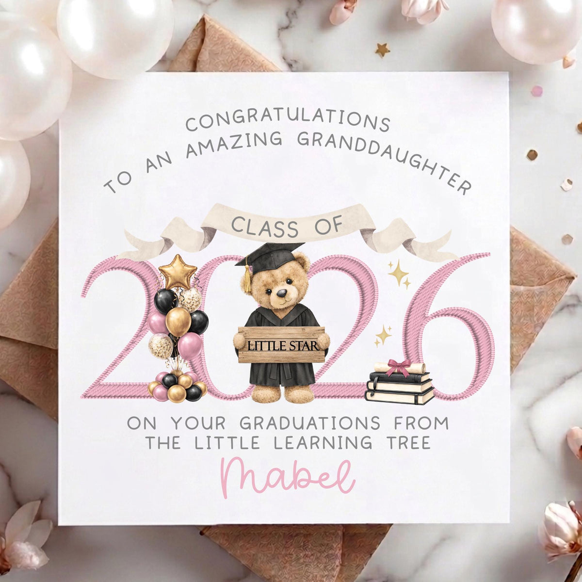 Graduation Teddy Nursery Graduate Card – Pre-School Leavers – Cotton and Twigg