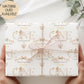 Girls ballerina 1st birthday wrapping paper