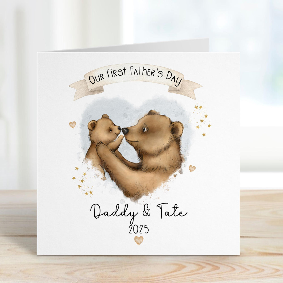 Bear Hug Our First Father's Day Card – photo 2