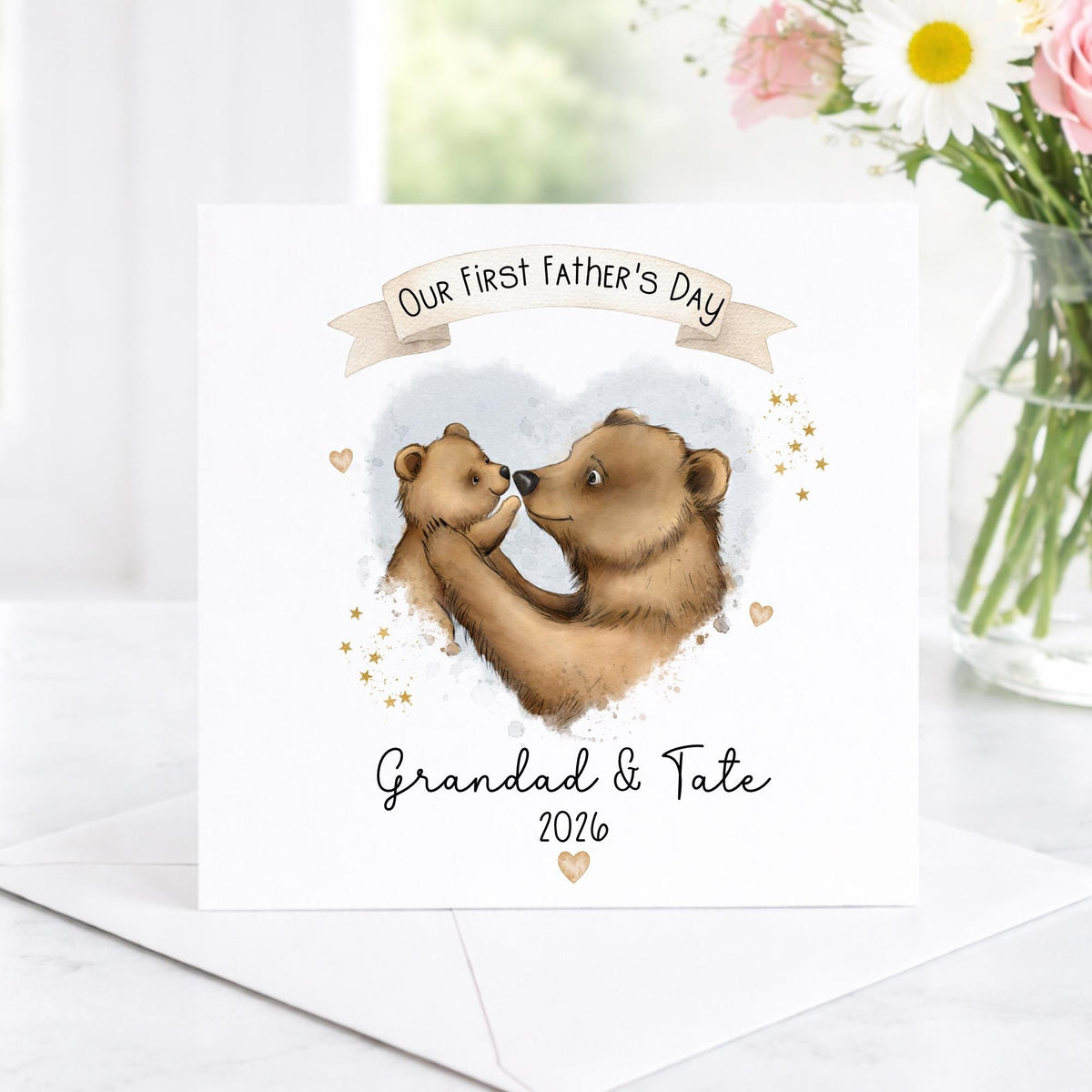 Bear Hug Our First Father's Day Card – photo 3