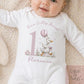 Silly Goose First Birthday Top for Girls